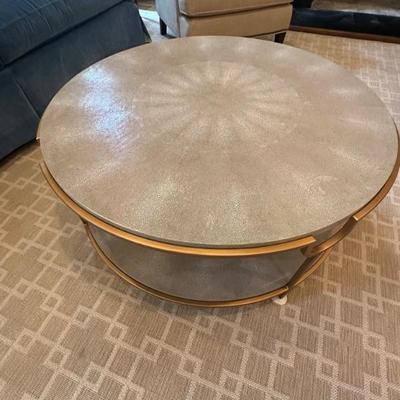 Shagreen Round Coffee Table
