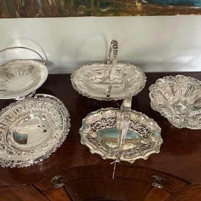 Silver Wedding Baskets