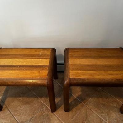 Sale Photo Thumbnail #24: Two Lane Side Tables - 28"L x 21"W x 22"H - $50 for two