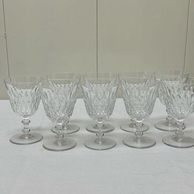 (9pc) Baccarat Glasses - Set 1 of 2 | Baccarat glasses. - h. 5.75 in

