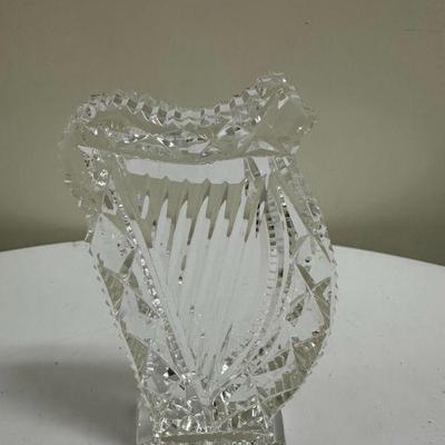 Waterford Harp | Waterford lead crystal harp figurine/paperweight (Made in Ireland) - h. 5 x w. 3 in

