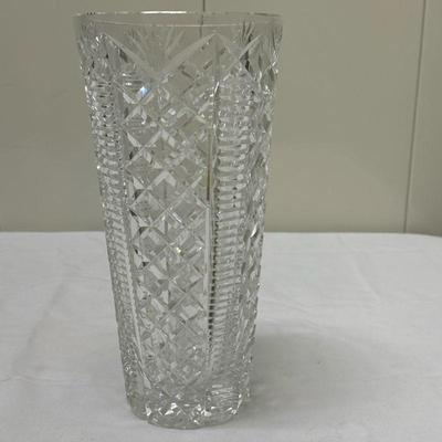 (1pc) Tall Waterford Vase | h. 12 x dia. 6 in

