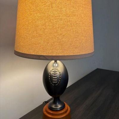 Pottery Barn Football Table Lamp | Pottery Barn football shaped table lamp.


