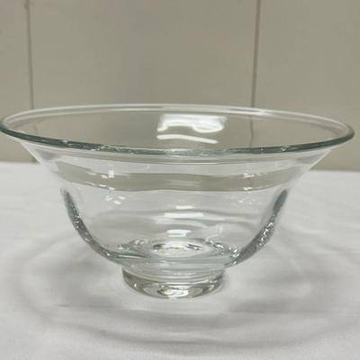 Glass bowl | Glass bowl (looks like Simon Pearce but is not marked) h. 4.75 x dia. 9 in


