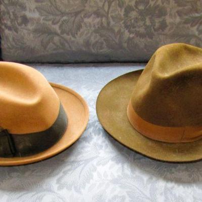 Vintage Stetson & Borsalino hats