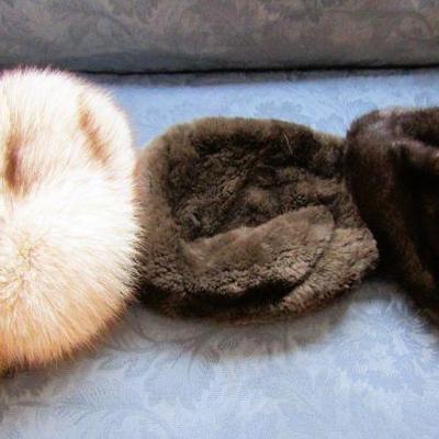 Vintage fur hats
