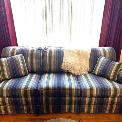 Striped couch