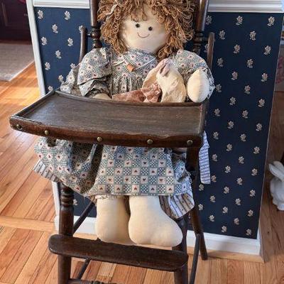 Antique Historic High Chair