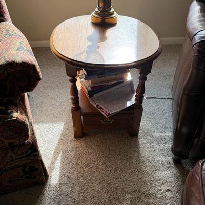 Antique end table
