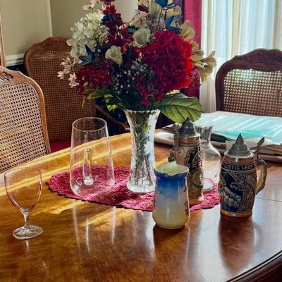 Misc, glassware/crystal sets/peices