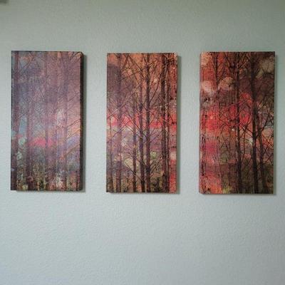 137 triptychpanelcanvasthroughthetreesprints