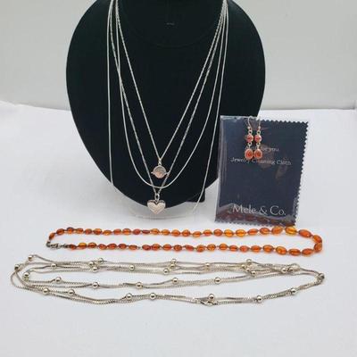 21 sterlingchains carnelianstoneearrings42gr