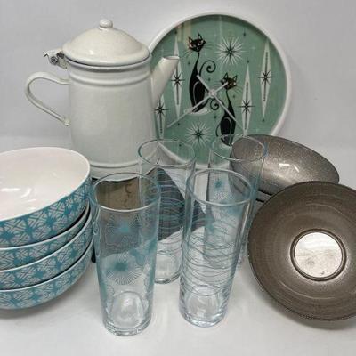 19 vintageaqua silveratomicdishes