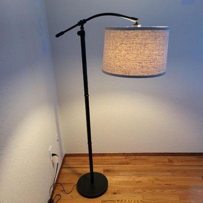 55 mcmblackmetalsingleshadefloorlamp