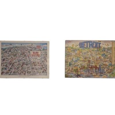 119 bradsmithillustratedcitydrawingprintsfarmingtonhillsdetroit