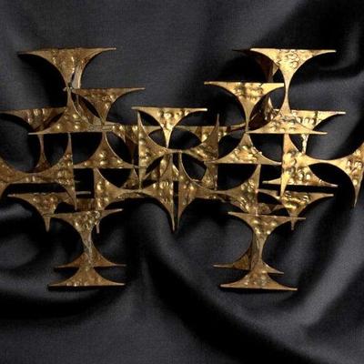 Mcm brutalist metal sculpture