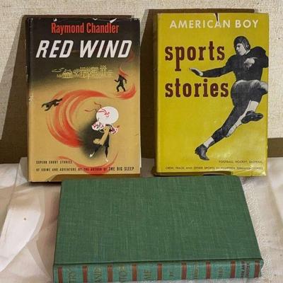 Vintage hard back books redwing american boy sports stories