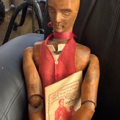 Vintage carved wood artist s mannequin