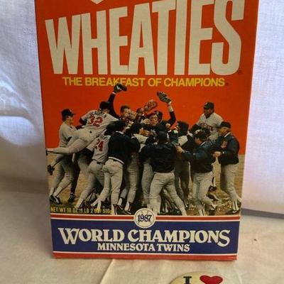 1987 minnesota twins world series wheaties box