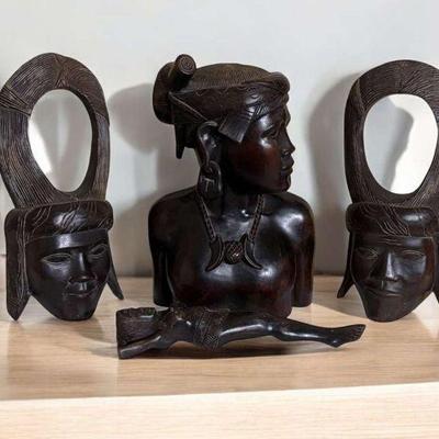 Carved hardwood collectibles