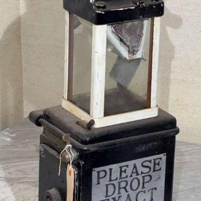 Vintage fare box bus or trolley