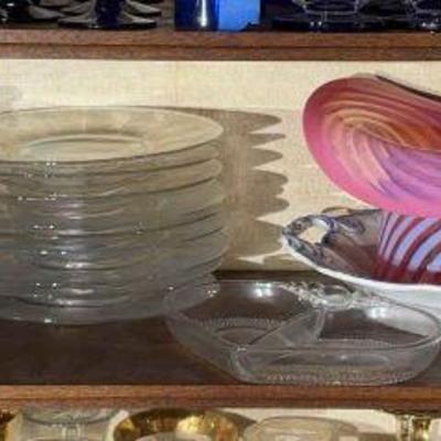 Fenton cranberry stripe glass other vintage & antique pieces