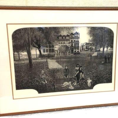 1974 peter winslow milton lithograph collecting with rudi"