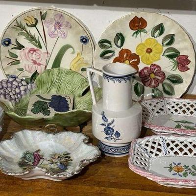 Blue ridge pottery plates other pieces