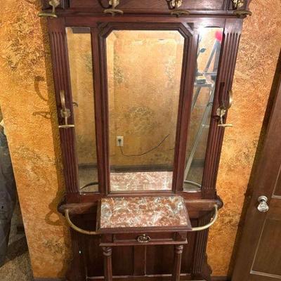 Vintage edwardian style hall tree