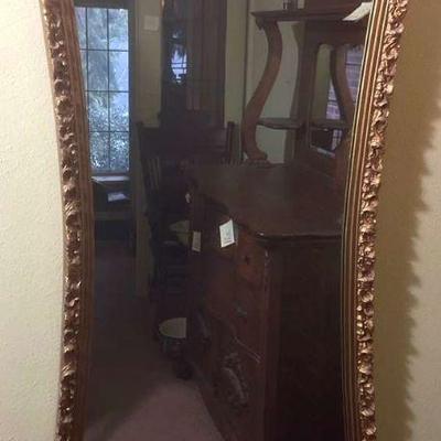 Antique guilded wall mirror