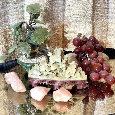Carved stone decor