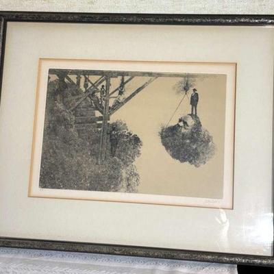 Peter winslow milton lithograph titled i 3"