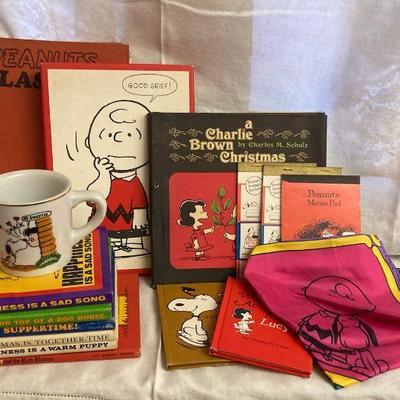 1960s peanuts books silk peanuts scarf