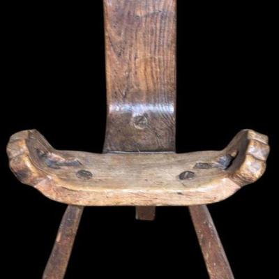 Antique birthing chair