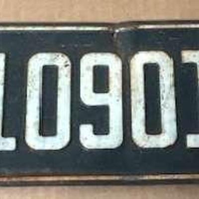 1956 guam license plate