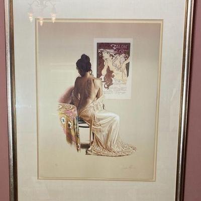 Salon des cent by douglas hoffman signed print