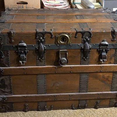 Vintage steamer trunk