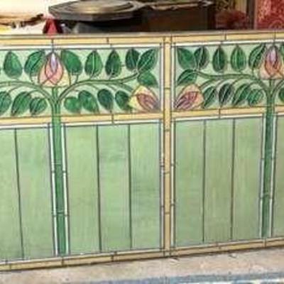 Craftsman stained glass window