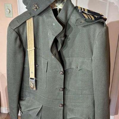 Us navy uniform with cruz sons belt buckle