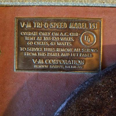 1950's V-M Tri-O-Speed Model 151 portable record player.