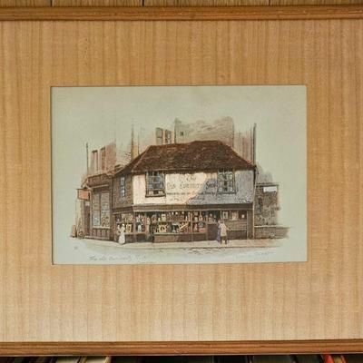 The Old Curiosity Shop framed lithograph by Anne Croft.