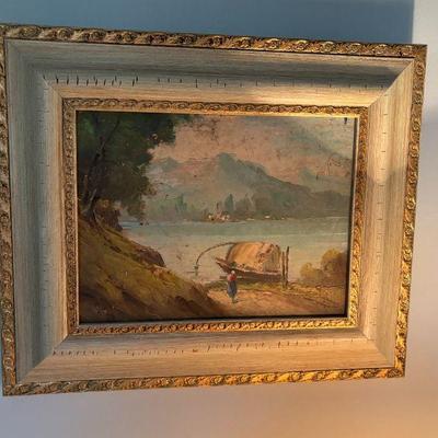 Framed 19th Century European School Oil on Canvas