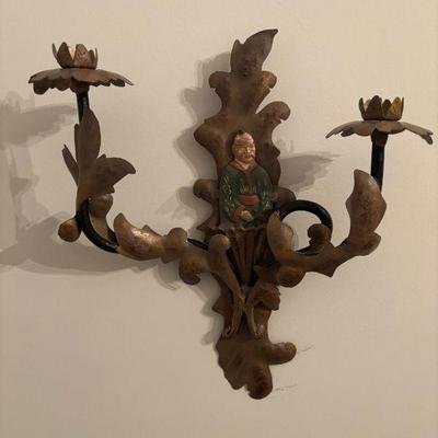 Interior Design Elements, Figural Wallsconces with Candle Hiolders