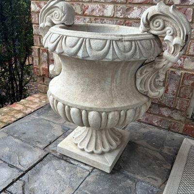 Large Decorative Planters or Urns with Removable Arms