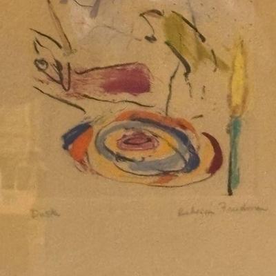 Hand Colored Serigraph