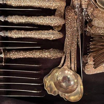 Repoussé Serving Spoons