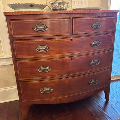 Federal or Georgian Bow Front Dresser