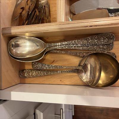 Sterling Silver Place Settings and Serving Spoons