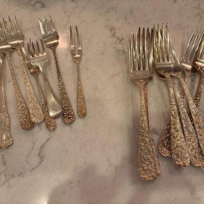 Steiff, Kirk & Sons Repousse Sterling Silver Collection.