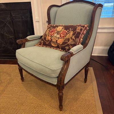 Carved Arm Chair, Bergere Chair